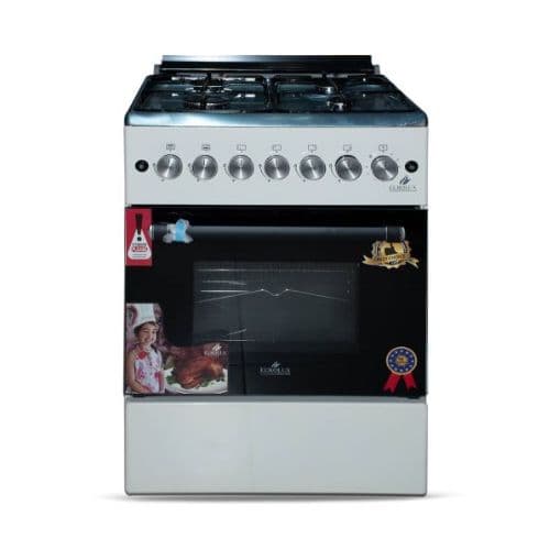 Cuisinière à Gaz Eurolux S6ST40G2-CR 4 Foyers 60 x 60cm, Four Intégré Garantie 6 Mois